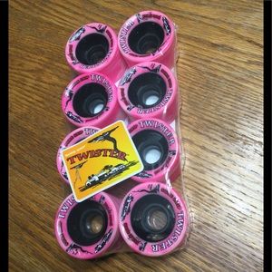 Sure-Grip pink and white Twister Wheels NWT